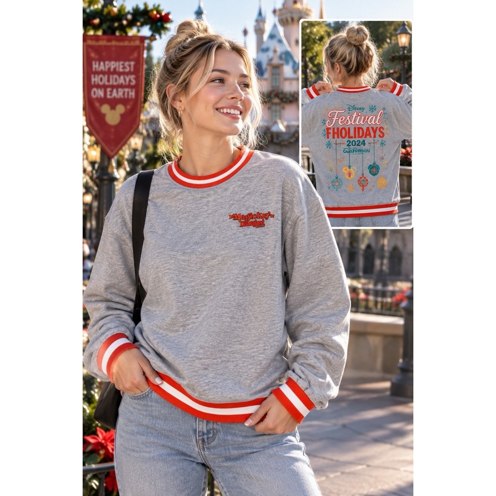 Disneyland Magic Key Festival of Holidays 2024 Sweatshirt L California Adventure